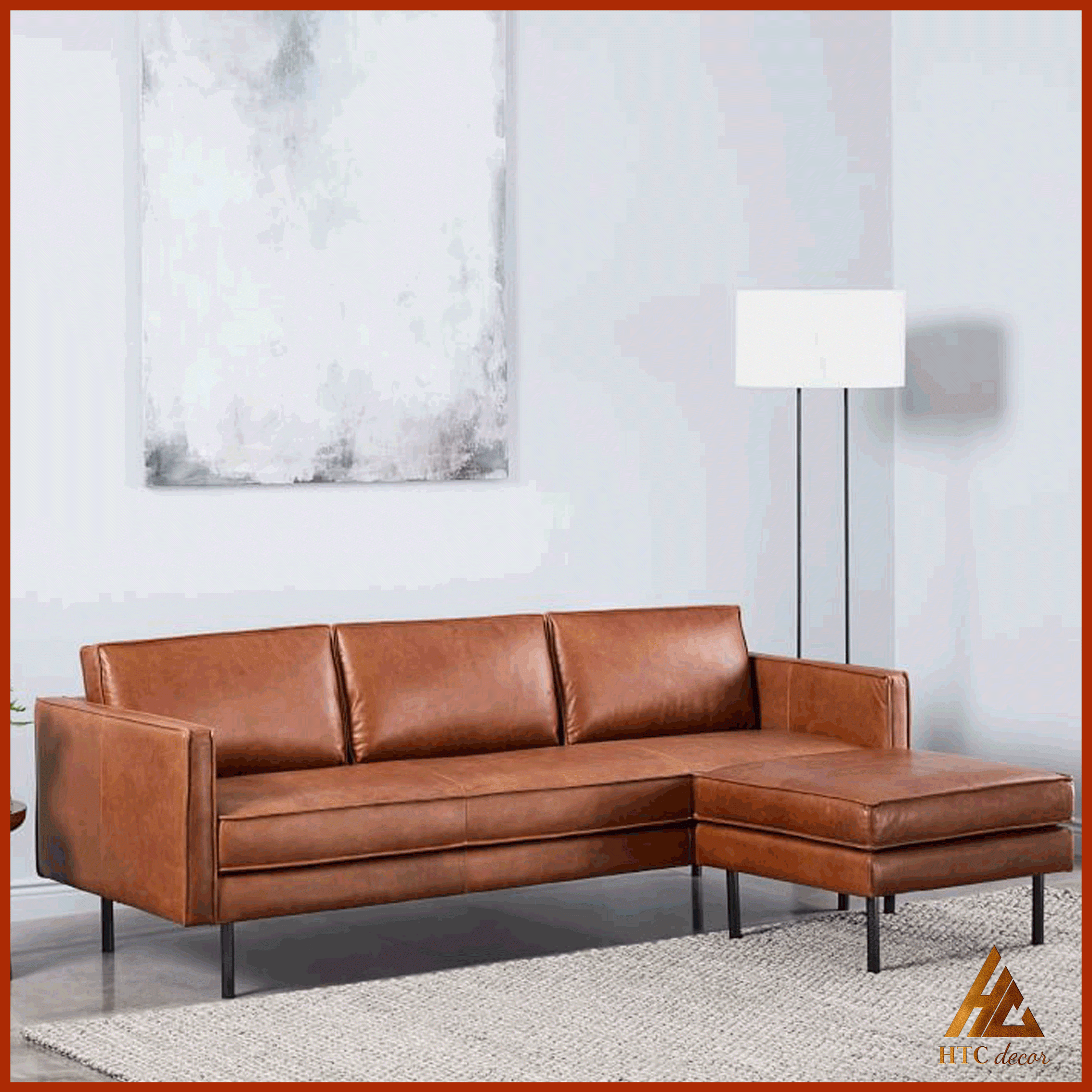 Ghế Sofa Góc L Axel Da Simili